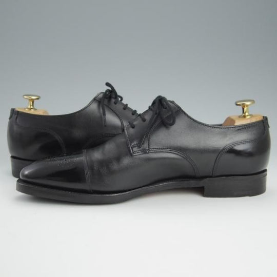 極上★ジョンロブ 6E【★WREN/7000ラスト】ダービーシューズ/セミブローグ/カーフ/黒/メンズ/JOHN LOBB★h609