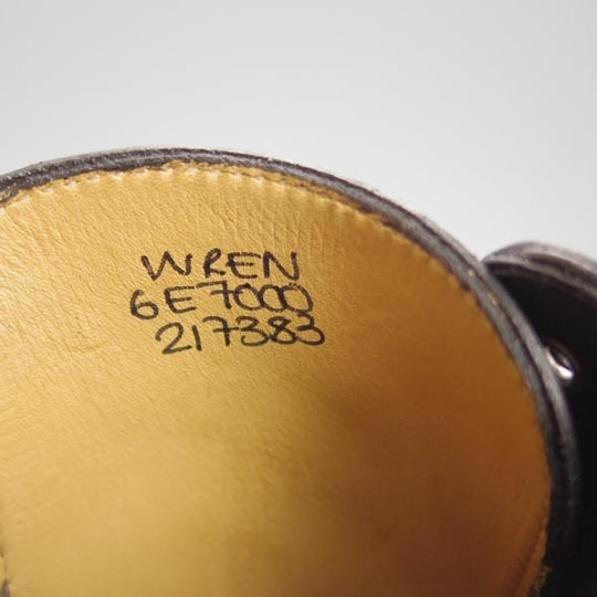 極上★ジョンロブ 6E【★WREN/7000ラスト】ダービーシューズ/セミブローグ/カーフ/黒/メンズ/JOHN LOBB★h609