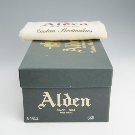 極上★オールデン 5.5D【定価￥103,400-★モディファイドラスト/Vチップ】54411/カーフ/黒/メンズ/Alden★h610
