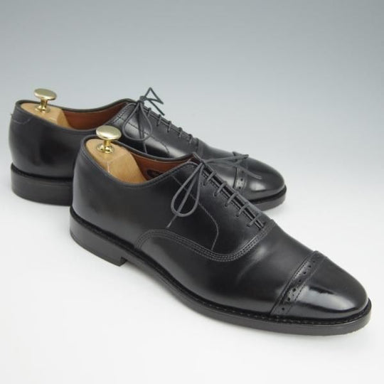 極上★(米)アレンエドモンズ 7D【現行定価7.5万円程度★パンチドキャップトゥ/Fifth Avenue】カーフ/黒/メンズ/ALLEN EDMONDS★h611