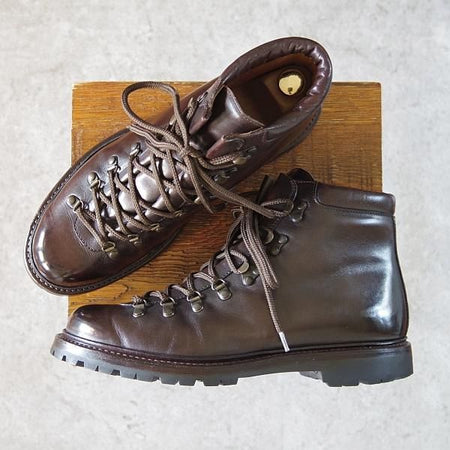 ★三陽山長 SIZE 7【定価￥93,500-★マウンテンブーツ/剱/R2525ラスト】カーフ/濃茶/メンズ/Tsurugi/Sanyo Yamacho★h612