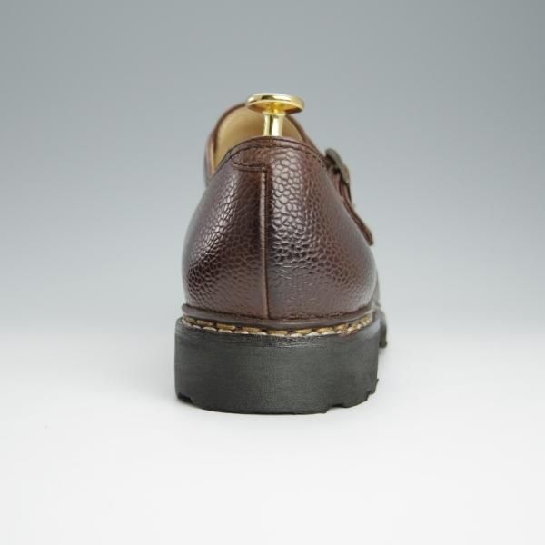 極美品★パラブーツ SIZE 8【定価￥74,800-★ウィリアム/WILLIAM】ユナイテッドアローズ別注/シボ革/ダブルモンク/濃茶/Paraboot★h618