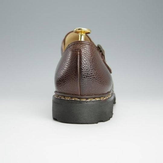 極美品★パラブーツ SIZE 8【定価￥74,800-★ウィリアム/WILLIAM】ユナイテッドアローズ別注/シボ革/ダブルモンク/濃茶/Paraboot★h618