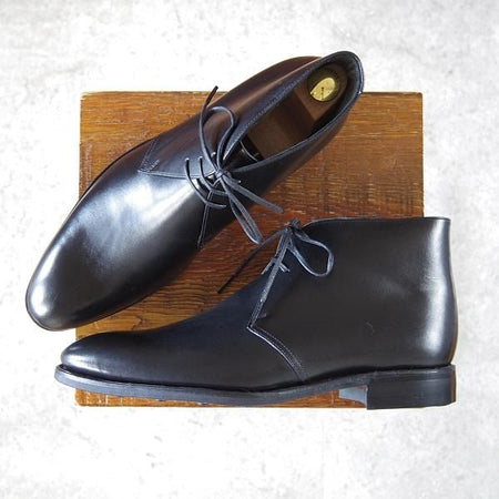 未使用★ユニオンインペリアル SIZE 7【定価￥47,300-★ダイナイトソール仕様/チャッカブーツ/U1120】黒/メンズ/Union Imperial★h620