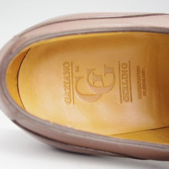 極美品★(英)ガジアーノ&ガーリング 6.5E【定価￥250,800-★EG/ドーバー似寄モデル】ISHAM/GG06ラスト/Uチップ/茶/GAZIANO&GIRLING★h621