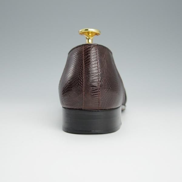 極上★リーガル SIZE 24.5【貴重★リザード革/INTERNATIONAL COLLECTION】コインローファー/690CB/フルストラップ/濃茶/REGAL★h622