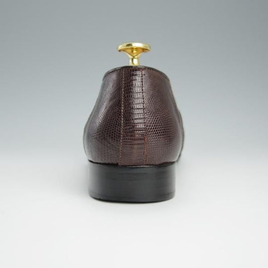 極上★リーガル SIZE 24.5【貴重★リザード革/INTERNATIONAL COLLECTION】コインローファー/690CB/フルストラップ/濃茶/REGAL★h622