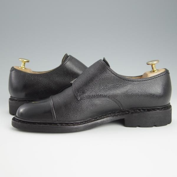 美品★パラブーツ SIZE 5.5【定価￥71,500-★POE/ビームスF別注】ダブルモンク/グレインレザー/黒/メンズ/BEAMS F/Paraboot★h623