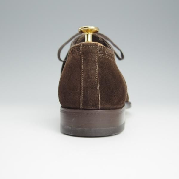未使用★(伊)サントーニ SIZE 5.5【上級★グッドイヤーウェルテッド製法/BEAMS F別注】8532/スエード/濃茶/メンズ/BEAMS/Santoni★h624
