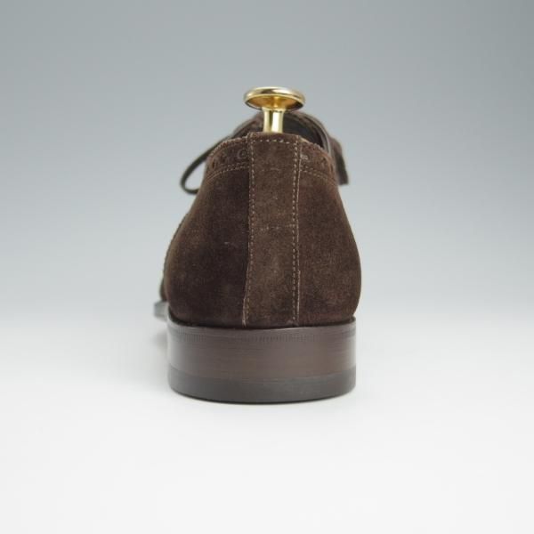 未使用★(伊)サントーニ SIZE 5.5【上級★グッドイヤーウェルテッド製法/BEAMS F別注】8532/スエード/濃茶/メンズ/BEAMS/Santoni★h624