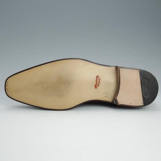未使用★(伊)サントーニ SIZE 5.5【上級★グッドイヤーウェルテッド製法/BEAMS F別注】8532/スエード/濃茶/メンズ/BEAMS/Santoni★h624