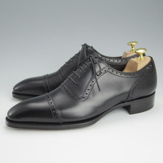 新品★（英）ガジアーノ&ガーリング 6.5E【モデル定価￥220,000-★DECOラスト/ST.JAMES 2】クォーターブローグ/黒/GAZIANO&GIRLING★h625