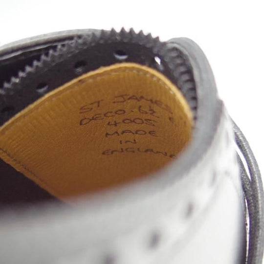 新品★（英）ガジアーノ&ガーリング 6.5E【モデル定価￥220,000-★DECOラスト/ST.JAMES 2】クォーターブローグ/黒/GAZIANO&GIRLING★h625