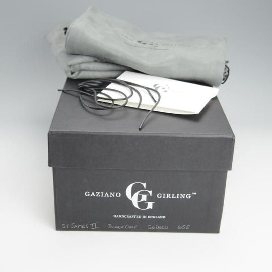 新品★（英）ガジアーノ&ガーリング 6.5E【モデル定価￥220,000-★DECOラスト/ST.JAMES 2】クォーターブローグ/黒/GAZIANO&GIRLING★h625