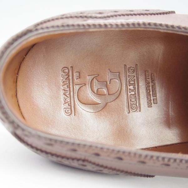 極美品★（英）ガジアーノ&ガーリング 6.5E【定価￥220,000-★ST.JAMES 2/TG73ラスト】クォーターブローグ/茶/GAZIANO&GIRLING★h626