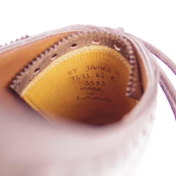 極美品★（英）ガジアーノ&ガーリング 6.5E【定価￥220,000-★ST.JAMES 2/TG73ラスト】クォーターブローグ/茶/GAZIANO&GIRLING★h626