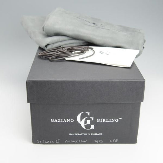 極美品★（英）ガジアーノ&ガーリング 6.5E【定価￥220,000-★ST.JAMES 2/TG73ラスト】クォーターブローグ/茶/GAZIANO&GIRLING★h626