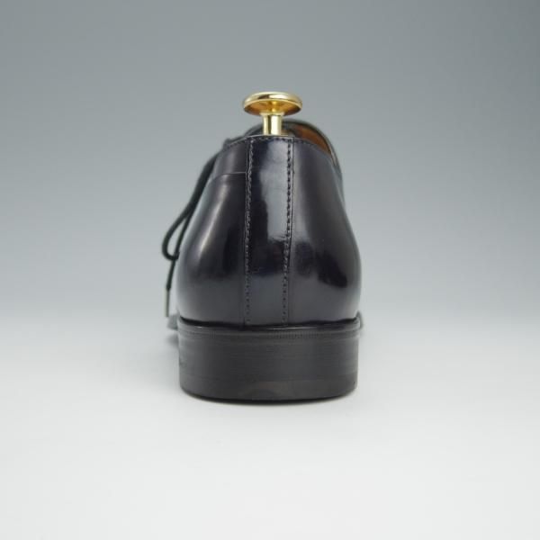 極美品★(伊)フランチェスコ・ベニーニョ SIZE 7【定価￥61,600-★サイドレース/レベルソ仕立て】G2899/濃紺/Francesco Benigno★h627