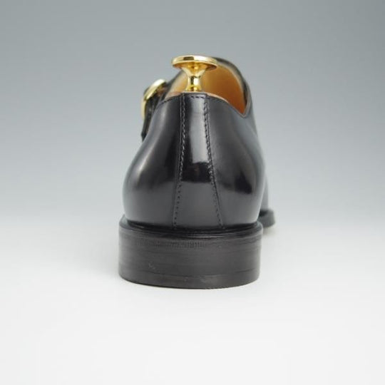 極美品★(伊)タニノクリスチー SIZE 6【定価￥21,6000-★ダブルモンク/671】カーフ/黒/メンズ/TANINO CRISCI★h634