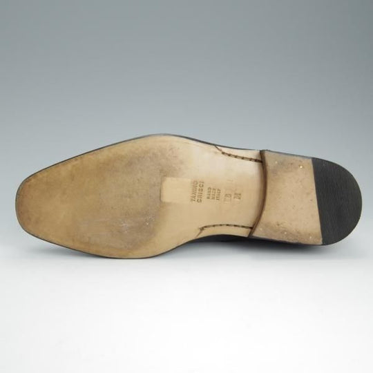 極美品★(伊)タニノクリスチー SIZE 6【定価￥21,6000-★ダブルモンク/671】カーフ/黒/メンズ/TANINO CRISCI★h634