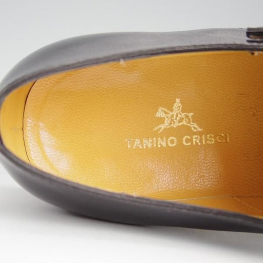 極美品★(伊)タニノクリスチー SIZE 6【定価￥21,6000-★ダブルモンク/671】カーフ/黒/メンズ/TANINO CRISCI★h634