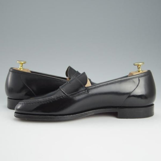 ★クロケット&ジョーンズ 8E【定価￥123,200-★コードバン仕様/HARVARD】314ラスト/コインローファー/黒/メンズ/Crockett&Jones★h636