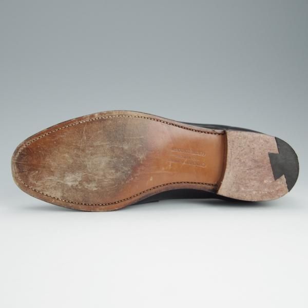 ★クロケット&ジョーンズ 8E【定価￥123,200-★コードバン仕様/HARVARD】314ラスト/コインローファー/黒/メンズ/Crockett&Jones★h636