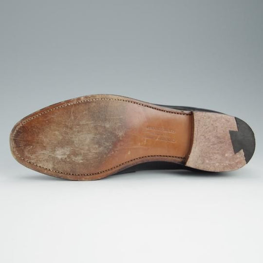 ★クロケット&ジョーンズ 8E【定価￥123,200-★コードバン仕様/HARVARD】314ラスト/コインローファー/黒/メンズ/Crockett&Jones★h636