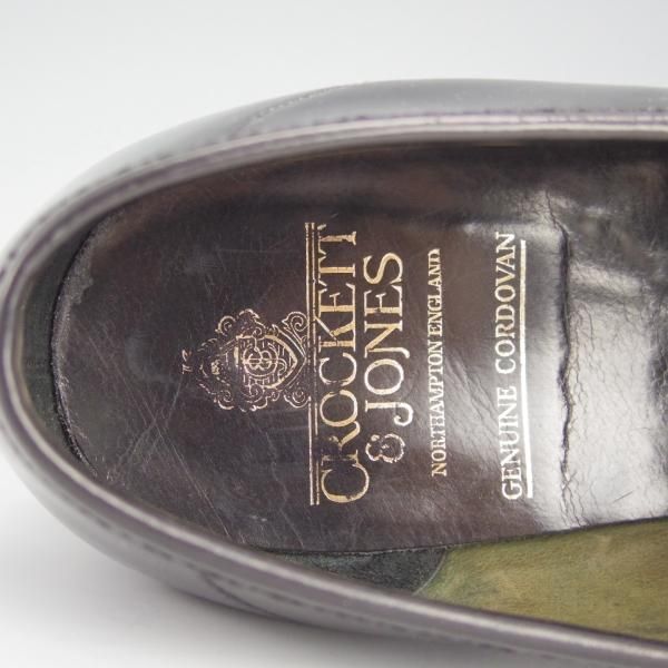 ★クロケット&ジョーンズ 8E【定価￥123,200-★コードバン仕様/HARVARD】314ラスト/コインローファー/黒/メンズ/Crockett&Jones★h636