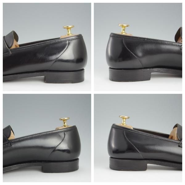 ★クロケット&ジョーンズ 8E【定価￥123,200-★コードバン仕様/HARVARD】314ラスト/コインローファー/黒/メンズ/Crockett&Jones★h636