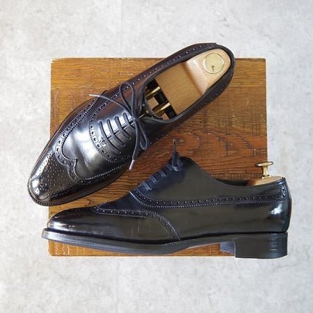 極上★ジョンロブ 6E【定価20万円以上★プレステージライン/WESTMINSTER】7000ラスト/フルブローグ/黒/メンズ/JOHN LOBB★h638