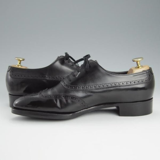 極上★ジョンロブ 6E【定価20万円以上★プレステージライン/WESTMINSTER】7000ラスト/フルブローグ/黒/メンズ/JOHN LOBB★h638