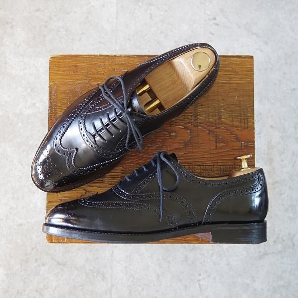 極上★トリッカーズ SIZE 6【現行定価9.3万円程度★EPSOM/フルブローグ】エプソン/9524/カーフ/黒/メンズ/Tricker's★h640