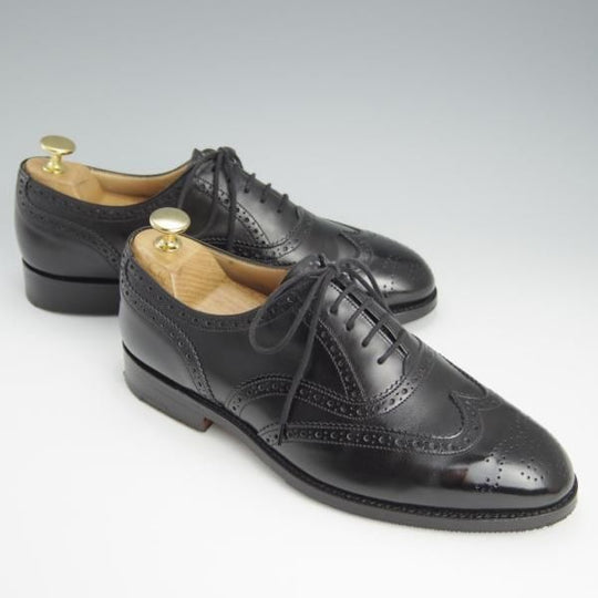 極上★トリッカーズ SIZE 6【現行定価9.3万円程度★EPSOM/フルブローグ】エプソン/9524/カーフ/黒/メンズ/Tricker's★h640