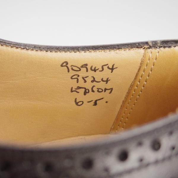 極上★トリッカーズ SIZE 6【現行定価9.3万円程度★EPSOM/フルブローグ】エプソン/9524/カーフ/黒/メンズ/Tricker's★h640