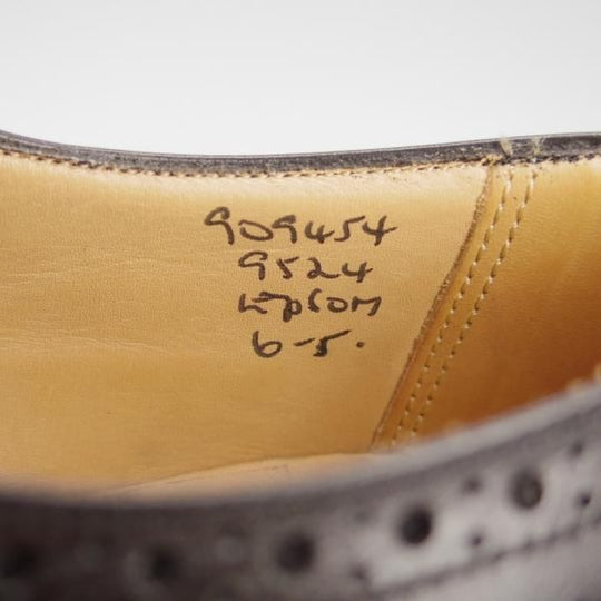 極上★トリッカーズ SIZE 6【現行定価9.3万円程度★EPSOM/フルブローグ】エプソン/9524/カーフ/黒/メンズ/Tricker's★h640