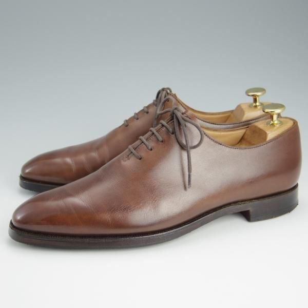 極上★クロケット&ジョーンズ 6E【定価￥93,500-★ALEX/アレックス/348ラスト】ホールカット/カーフ/濃茶/メンズ/Crockett&Jones★h642