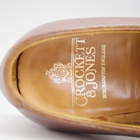 極上★クロケット&ジョーンズ 6E【定価￥93,500-★ALEX/アレックス/348ラスト】ホールカット/カーフ/濃茶/メンズ/Crockett&Jones★h642