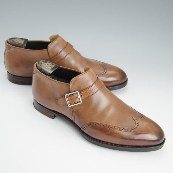 極上★クロケット&ジョーンズ 6E【日本未入荷★140周年記念モデル/専用シューツリー付】TURNER/デミブーツ/茶/Crockett&Jones★h643