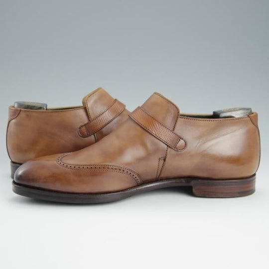 極上★クロケット&ジョーンズ 6E【日本未入荷★140周年記念モデル/専用シューツリー付】TURNER/デミブーツ/茶/Crockett&Jones★h643