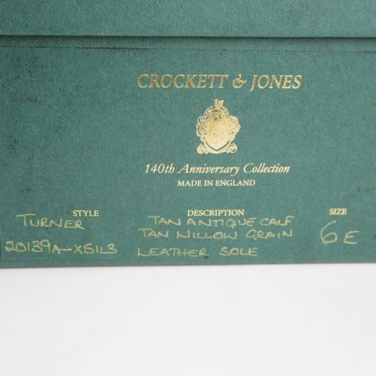 極上★クロケット&ジョーンズ 6E【日本未入荷★140周年記念モデル/専用シューツリー付】TURNER/デミブーツ/茶/Crockett&Jones★h643