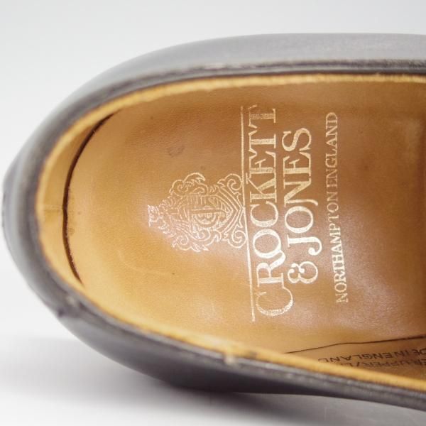 極上★クロケット&ジョーンズ 6E【定価￥93,500-★ALEX/アレックス/348ラスト】ホールカット/カーフ/黒/メンズ/Crockett&Jones★h644