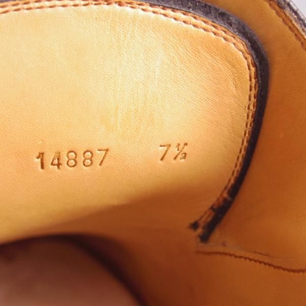 未使用★(スペイン製)YANKO/ヤンコ SIZE 7.5【定価￥58,300-★ダブルモンク/14887】グレインレザー/黒/メンズ★h645