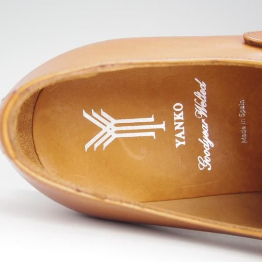 未使用★(スペイン製)YANKO/ヤンコ SIZE 7.5【定価￥46,200-★ダブルモンク/14453】カーフ/茶/メンズ★h646