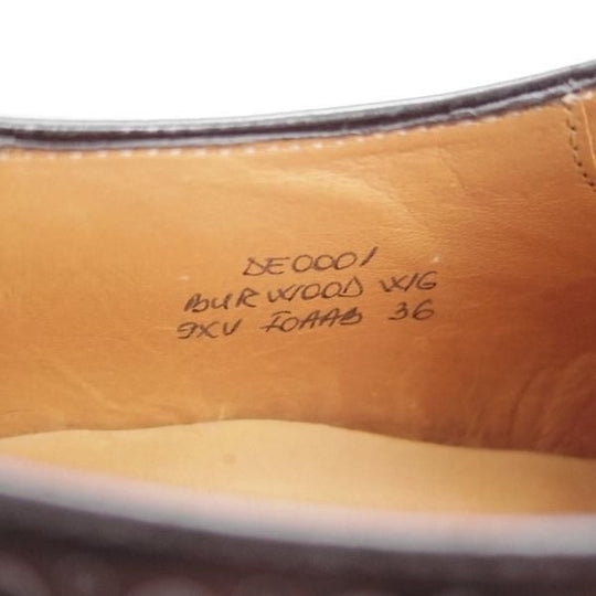 ★チャーチ(レディース) SIZE 36【定価￥155,100-★バーウッド/BURWOOD WG】ポリッシュドバインダーカーフ/黒/Church's★h647
