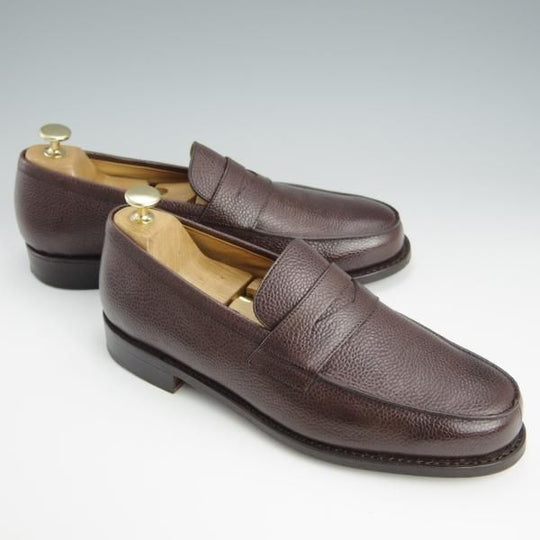 ほぼ試着程度★パラブーツ SIZE 8【現行定価￥77,000-★アドニス/ADONIS】コインローファー/グレインレザー/濃茶/Paraboot★h650