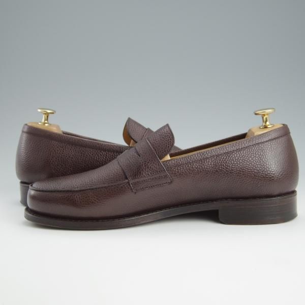 ほぼ試着程度★パラブーツ SIZE 8【現行定価￥77,000-★アドニス/ADONIS】コインローファー/グレインレザー/濃茶/Paraboot★h650