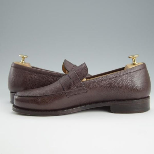 ほぼ試着程度★パラブーツ SIZE 8【現行定価￥77,000-★アドニス/ADONIS】コインローファー/グレインレザー/濃茶/Paraboot★h650