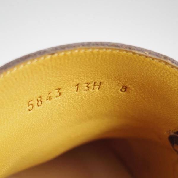 ほぼ試着程度★パラブーツ SIZE 8【現行定価￥77,000-★アドニス/ADONIS】コインローファー/グレインレザー/濃茶/Paraboot★h650