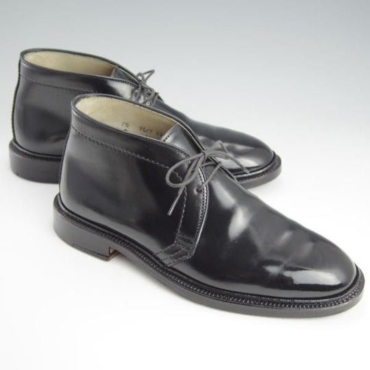美品★オールデン 7.5D【コードバン仕様★(ハワイ)Leather Soul別注/12527】バリーラスト/チャッカブーツ/黒/レザーソウル/Alden★h651